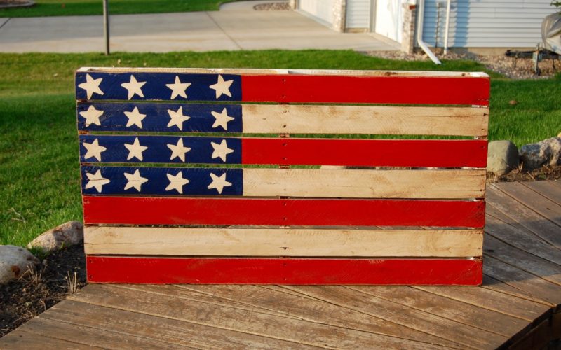 American Flag Pallet Art Occasionally Yours