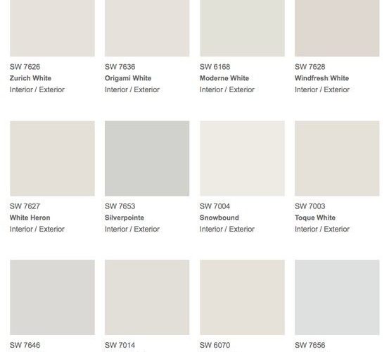 Best Sherwin Williams White Ideas Pinterest