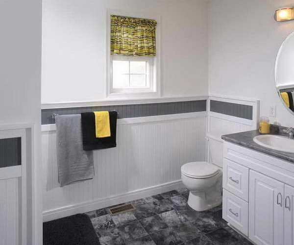 Bloombety Wainscoting Bathroom Ideas Floor Tile