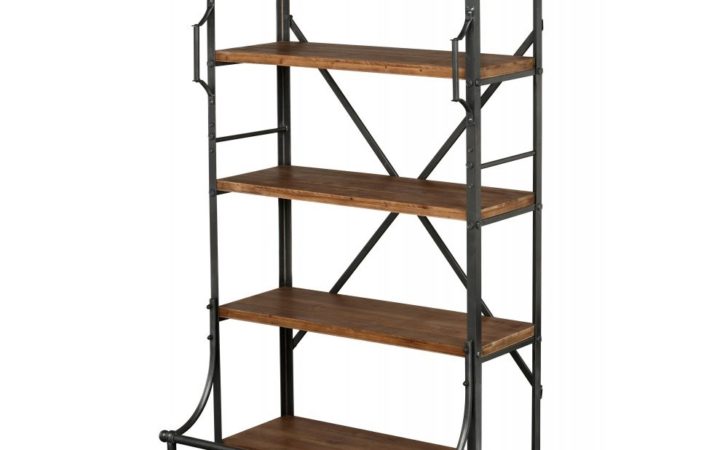 Buy Industrial Warehouse Wood Metal Bookcase