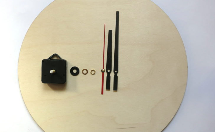 Clock Kit Diy Wall Wood