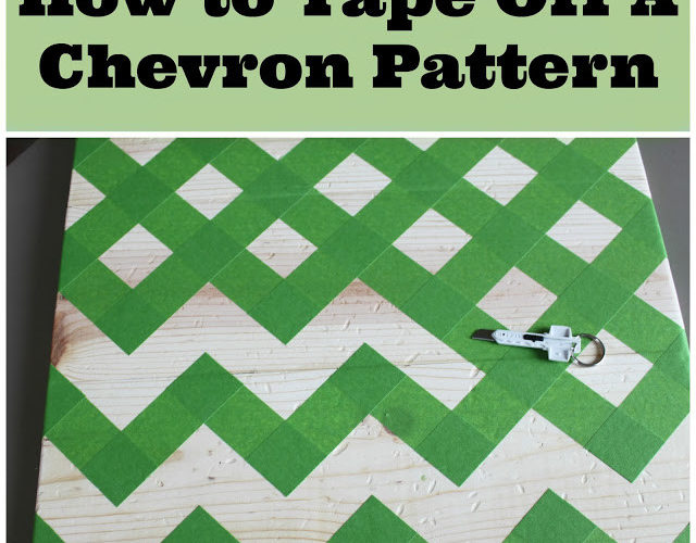 Crafty Skirt Tape Off Chevron Pattern