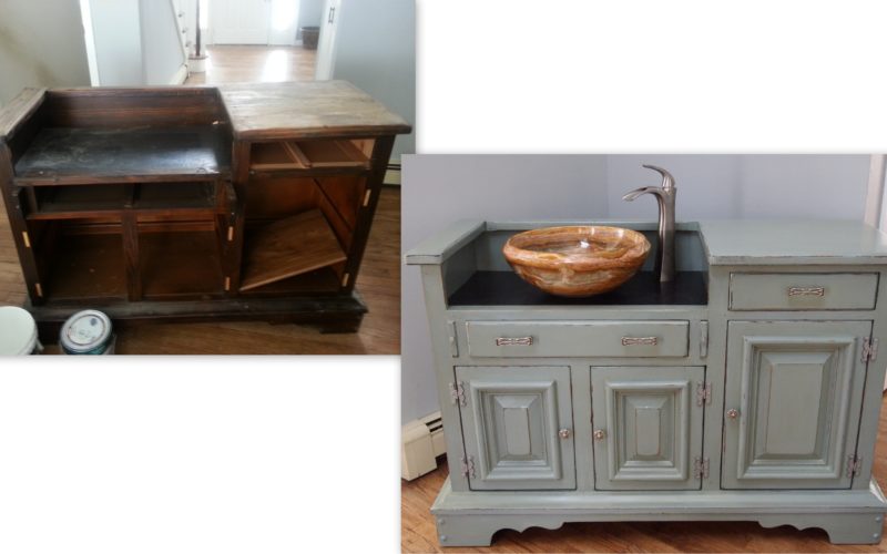 Diy Bathroom Vanity Dry Sink Real Hudson