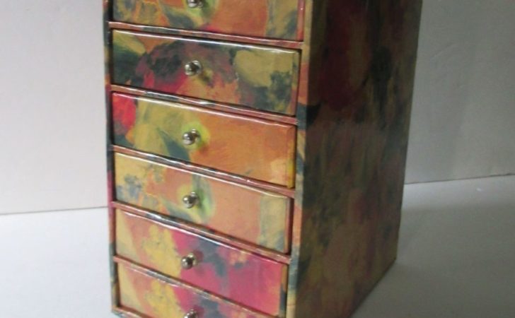 Jewelry Storage Organizer Mini Cabinet Drawers