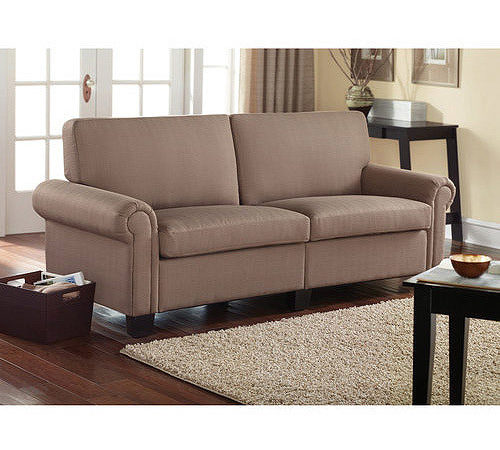 Mainstays Sofa Brown Walmart