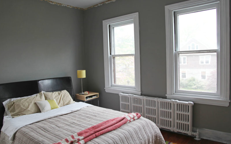 Master Bedroom New Gray Wall Color White Trim Stately