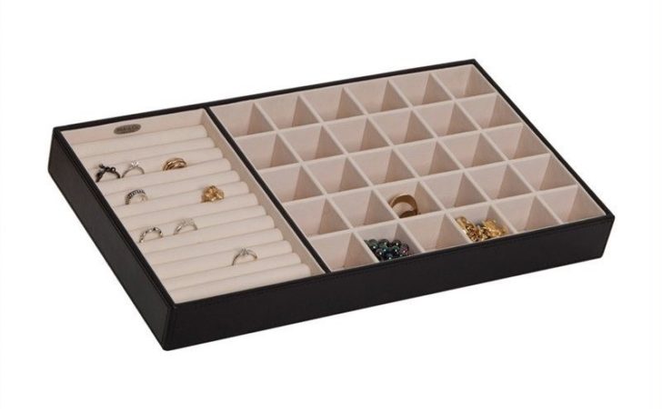 Mele Blaine Drawer Jewelry Organizer Black