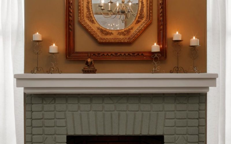 Painted Brick Fireplace Makeover Tos Diy