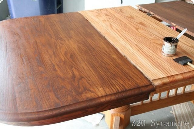 Refinish Stain Table Sand Wood Conditioner