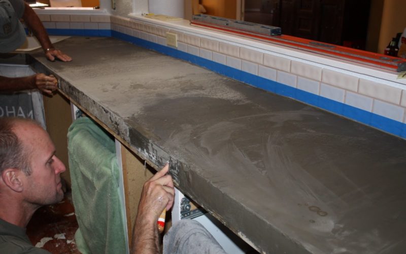 Remodelaholic Quick Install Concrete Countertops