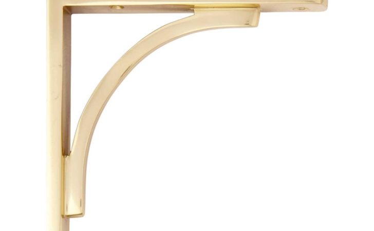 Rustic Brass Shelf Bracket Brackets Hardware