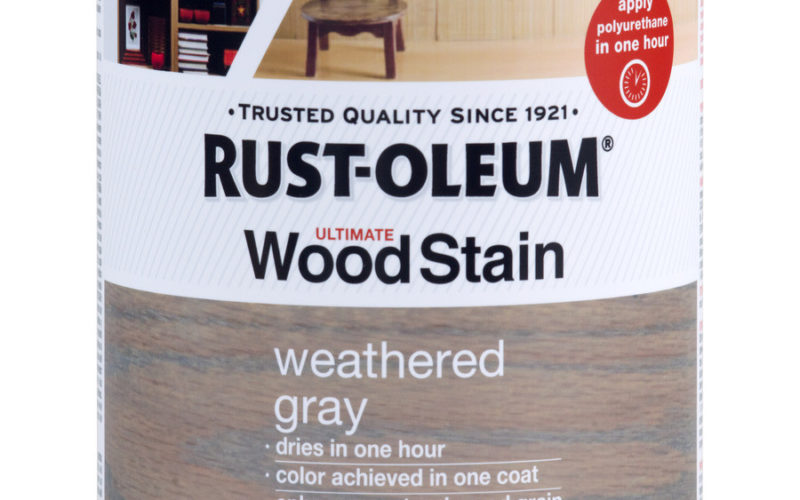 Shop Rust Oleum Ultimate Wood Stain Quart Weathered Gray