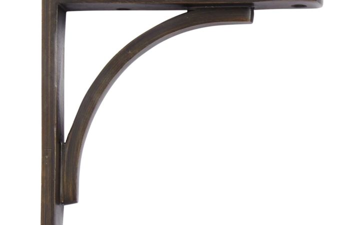 Signature Hardware Rustic Brass Shelf Bracket Ebay