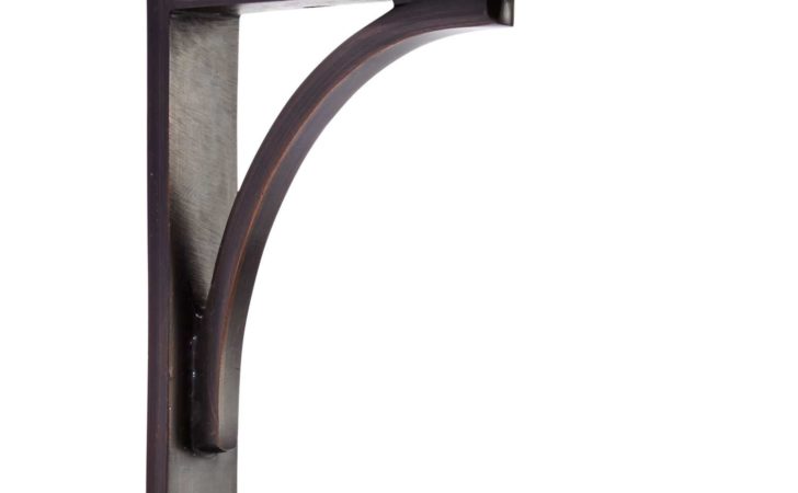 Signature Hardware Rustic Brass Shelf Bracket Ebay