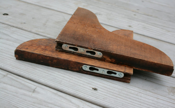 Vintage Shelf Brackets Rustic Wooden Home Decor