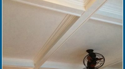 White Wood Diy Coffered Ceiling