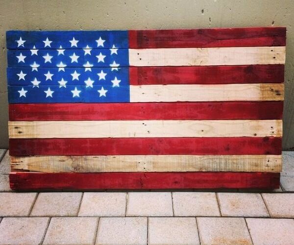 Wood Pallet American Flag Designs Ideas Pallets