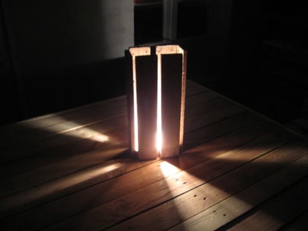 Wooden Pallet Floor Lamp Lights